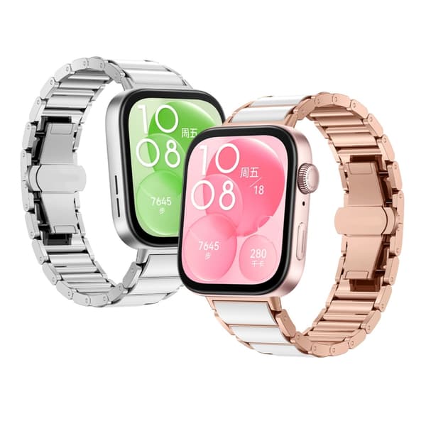Erstatningsbånd Justerbart Belte Håndleddsrem Båndrem for Watch Fit 3 Silver