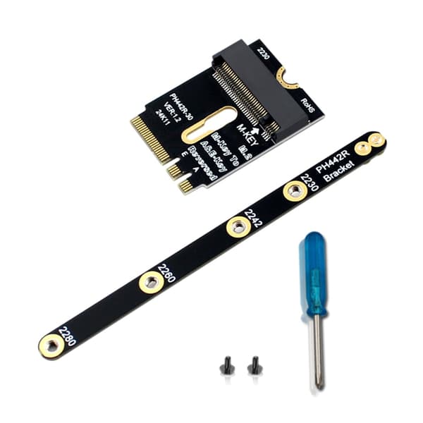 M.2 Key A+E til NVME Adapter PCIE4.0 For 2230 2242 2260 2280 Risers