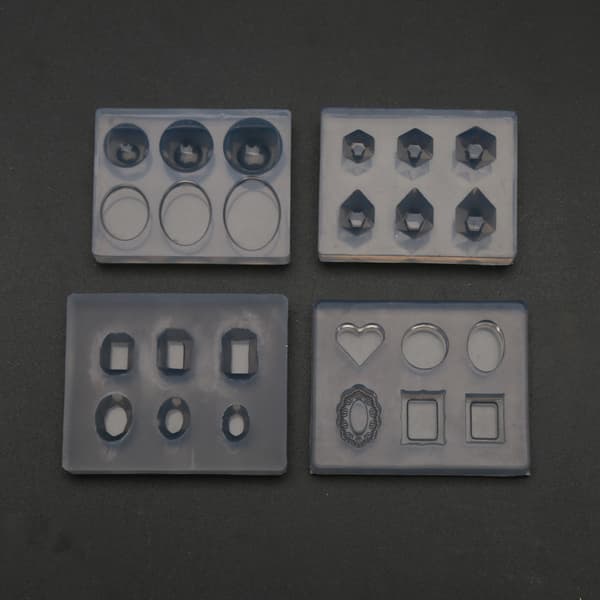 Mini diamantkrystallform silikonform for DIY-leker for barnelæring