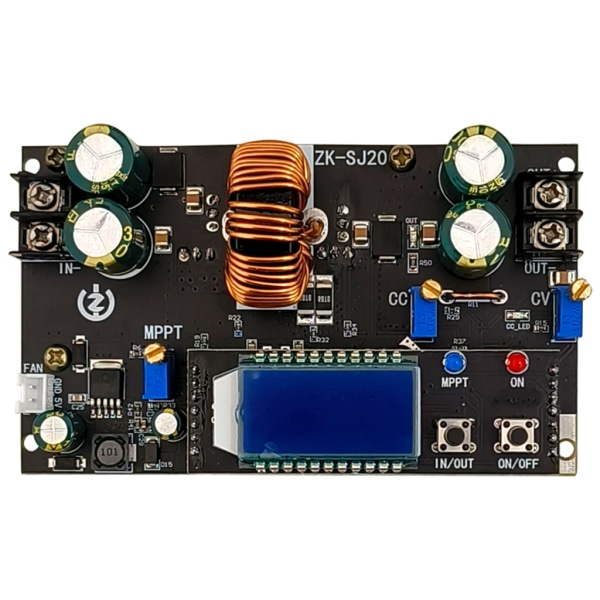 Solarladdning SJ20 300W Synchronous Rectification 20A Automatisk Step Up and Step-down power med display Without display