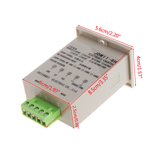 Fotoelektrisk brytersensor 6-sifret LED automatisk display digital teller 1-999999