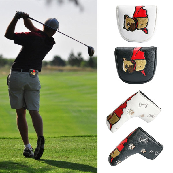 Golf Blade Putter Cover Golf Putter Headcover Pu Läder magnetisk stängning för Scotty-Cameron-Odyssey Blade-Taylormade Black 1