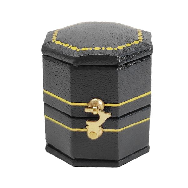 PU Läder Ring Box Lyx Smycken Ring Boxar Smycken Förvaring för Case för Förlovning Förlovning Bröllop Bröllopsdag Red