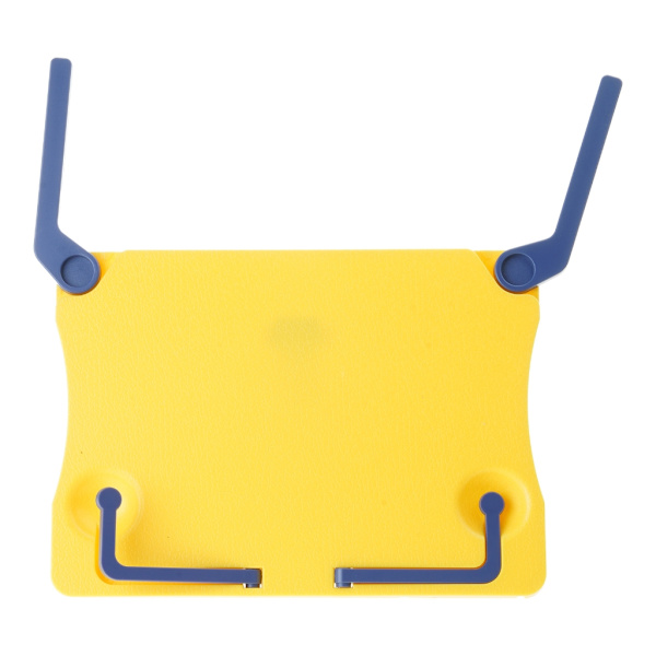 Sammenklappeligt musikstativ til skrivebord med sideclips, holder til noder