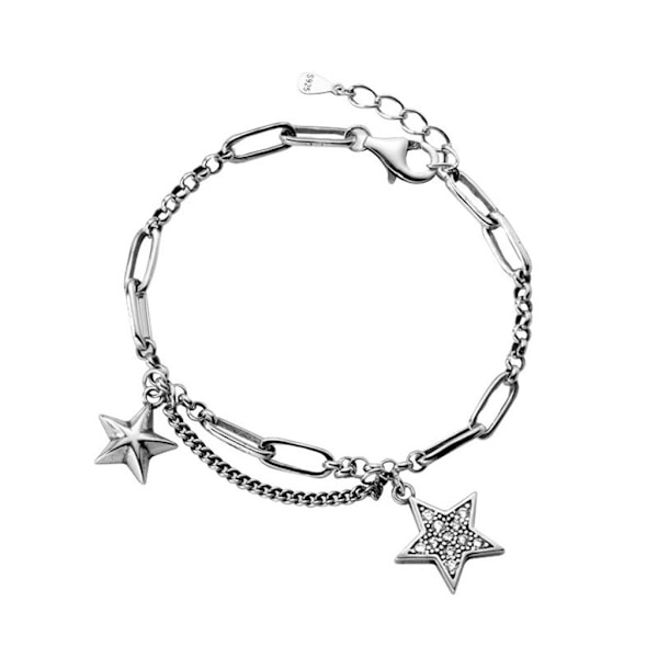 Glänsande Stjärna Koppararmband Dam Lyx Nischdesign Utsökt Högkvalitativ Flickvänner Par Enkla Mode Smycken