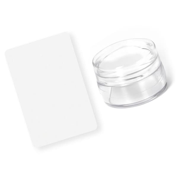 Høytransparens neglekunststempel silikonhode for presis design