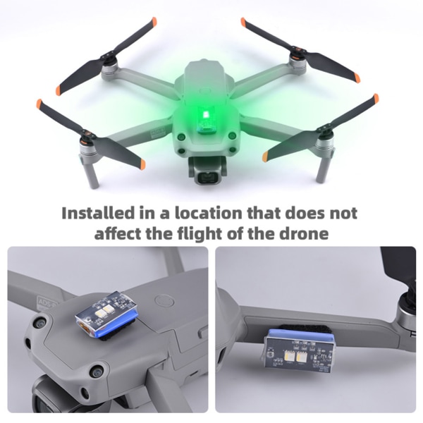 Strobe anti-kollisionsbelysning för Mavic/Phantom/FIMI-serien Drone Lång batteritid 360 graders synlighet