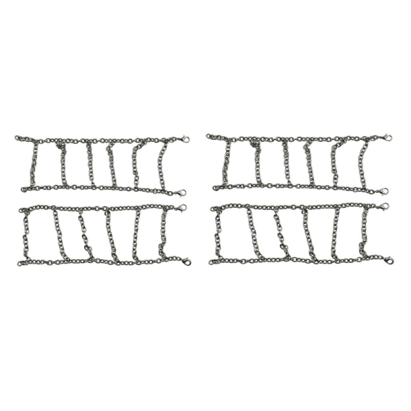 4 stk. skridsikre snekæder i metal til 1/12 MN86K MN86KS MN86 MN86S RC Crawler