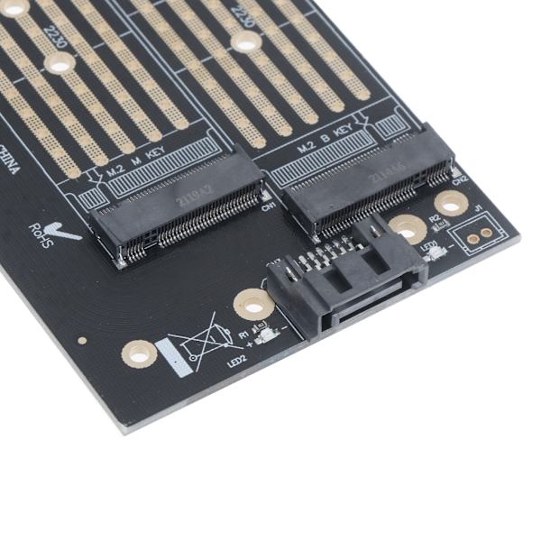 M.2 NVME till PCI-E 3.0 X4 expansionskort PCIE till M.2 Adapter Sata Internt gränssnitt PCI-E 3.0 X4 till SATA för PC