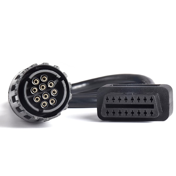 10-Pin OBD till 16-Pin OBD2 Diagnostisk Adapter Kontakt Kabel Scanner Verktyg för