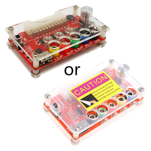 ATX Power Supply Breakout Board för elektronisk komponent justerbar spänningsknopp