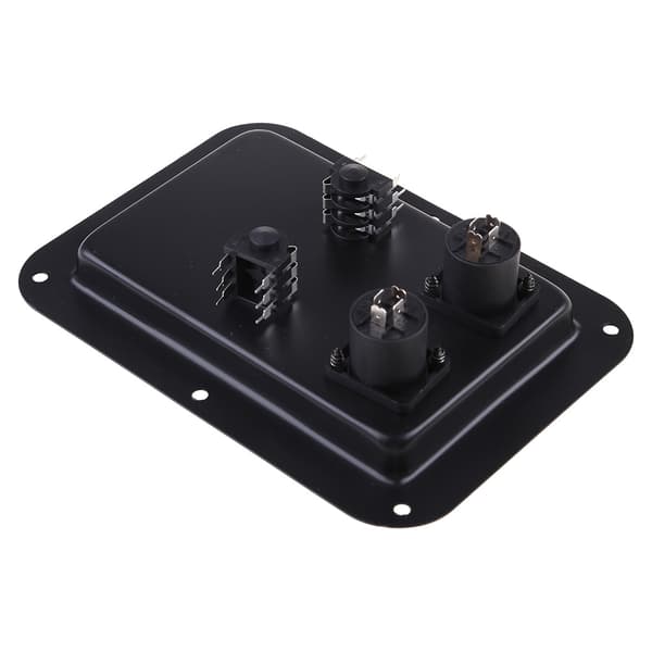 4-Core Socket Jack Plate Terminal Binding Post Dobbelt Speakon Input PA DJ Højttaler