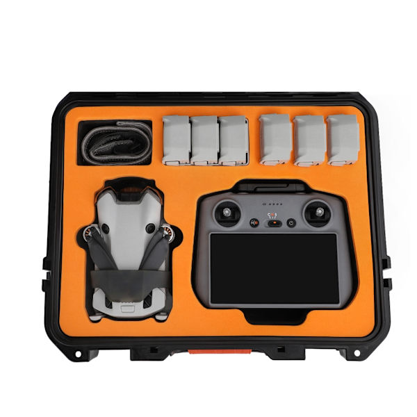 Kompakt case Bekväm förvaringslösning för Mini 4 Pro Flight Vattentät case med säker knapp