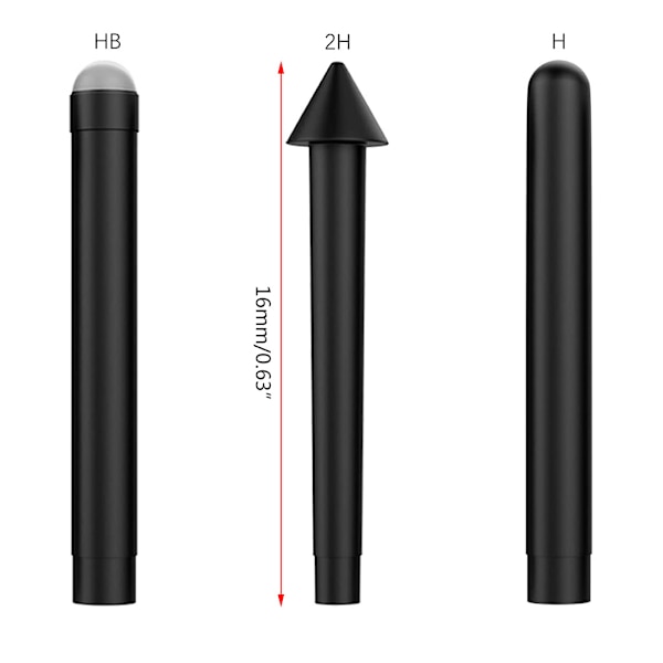 3-pack ersättningssats för ytpennaspets Original pennspetspåfyllning för SurfacePro4 / 5 / 6 / 7 penna