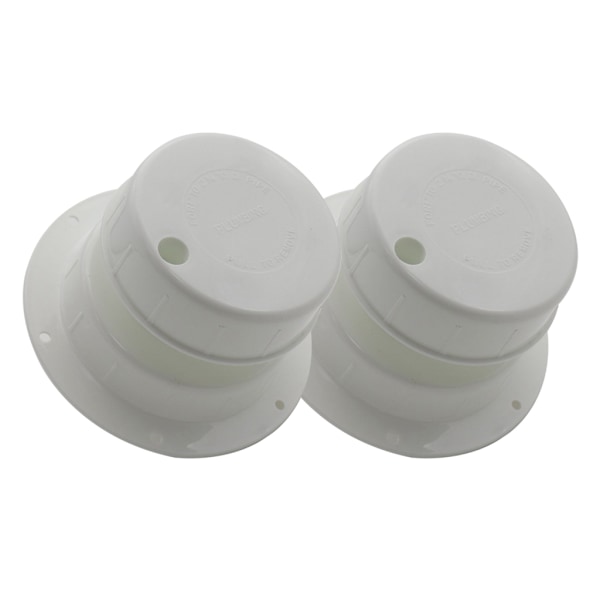 Rund RVs Rördragning Ventilationshatt 1-2 3/8 Tum Rör Avloppsventilationsskydd för Släpvagn 2st
