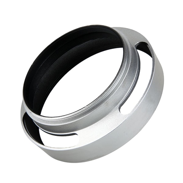 46 mm aluminium silver lins snett cover invändig gänga huva för Leica Slr Lämplig för linser med 46 mm kaliber