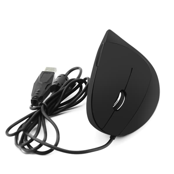 Venstrehånds ergonomisk optisk USB kablet vertikal mus dataspillmus
