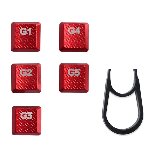 Textur Taktilitet Bakgrundsbelysta tangenter G1 G2 G3 G4 G5 Nycklar Byt ut för Logitech G813/G815/G913/G915 RGB mekaniskt tangentbord Red