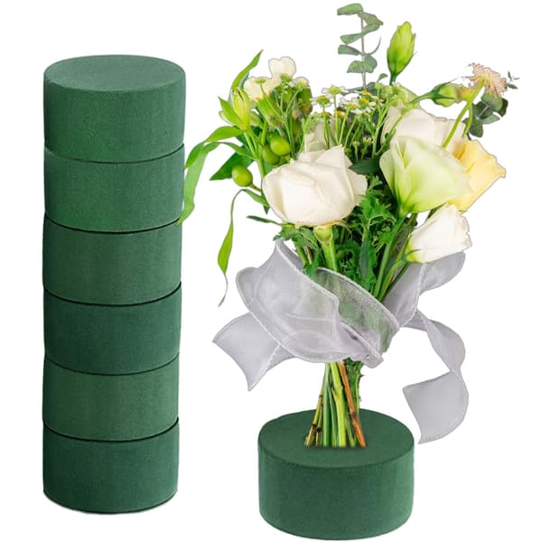 Venlige Blomsterskum Cylindre Base 12 stk. til Bryllupper og Særlige Begivenheder