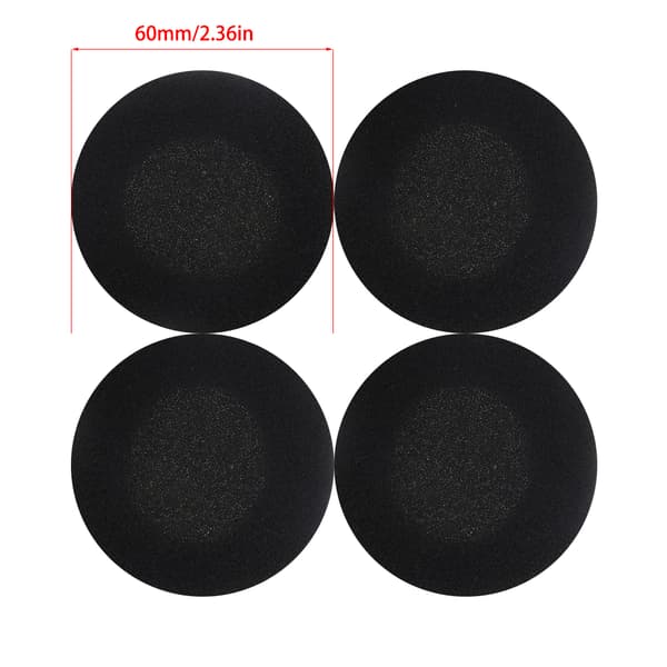Komfortable svampøreputer for 45 mm/60 mm diameter hodetelefoner og øreklokker