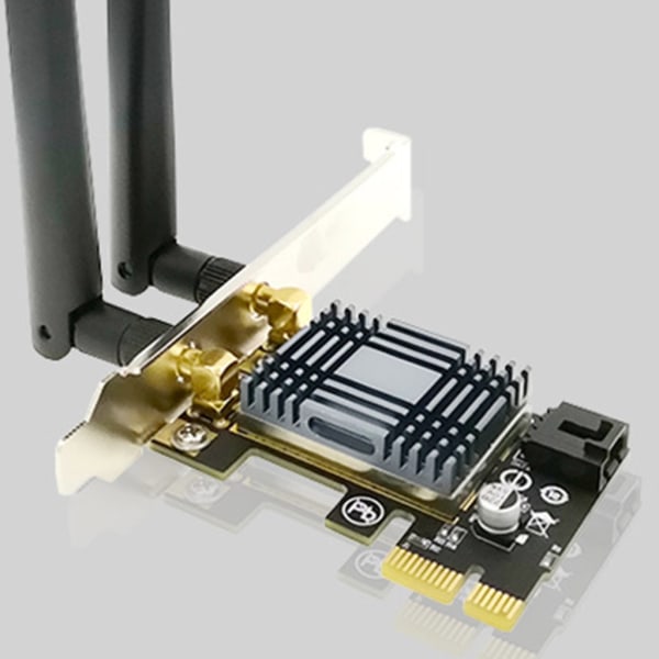 N1202 AR5B22 2.4G 5G-adapter Trådlöst WIFI-nätverkskort Dual-Band Pcie Wlan-kort + antenner för stationär PC Multifunktion