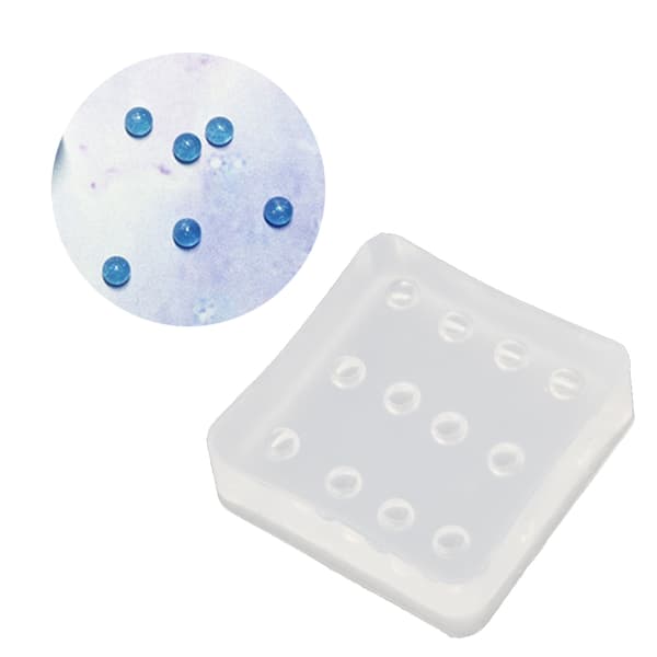 Silikoneforme til perler Runde perler Resinforme Mini Ovalt Vedhæng Epoxyform