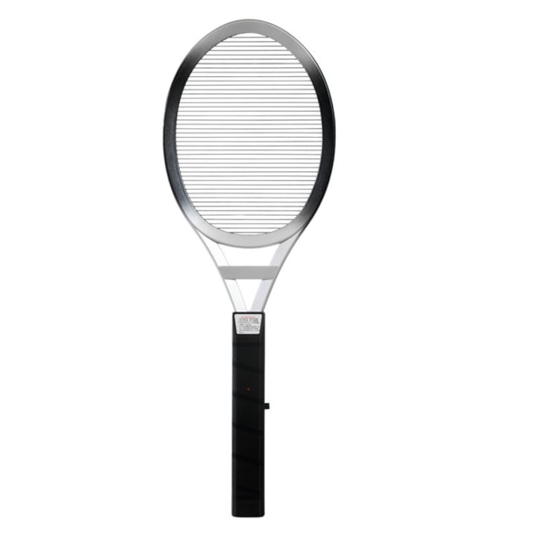 Flugsmällare Elektrisk flugsmällare för hem 1-lagers mesh myggdödarracket Silver gradient
