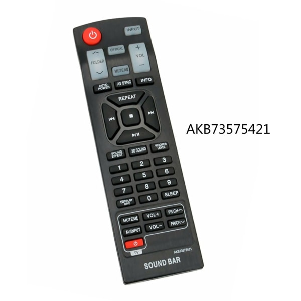 Multifunktionell Smart Remote Controller Ersättningsfjärrkontroll för LG Soundbar AKB73575421 NB2420A NB4530B LJ