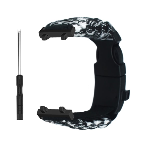 Vävd nylon Lämplig för AmazfitT Rex 2 Smartwatch Tillbehör Armbandsbyte Armband Bälte Andas Black