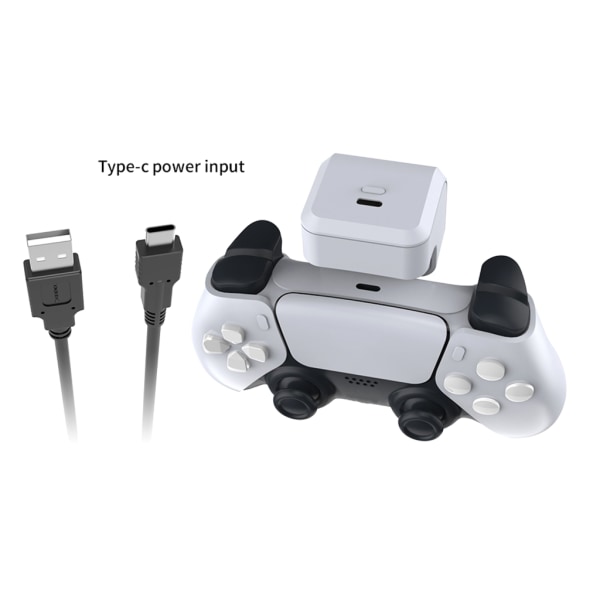 Gamepad Uppladdningsbart batteripaket för PS5 trådlös handkontroll 1600mAh batteripaket med LED-indikator Speltillbehör