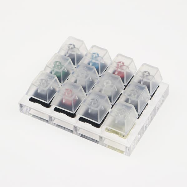 12 Key Cherry MX Switch Tester Transparent Keyboard Shaft Testing Tool