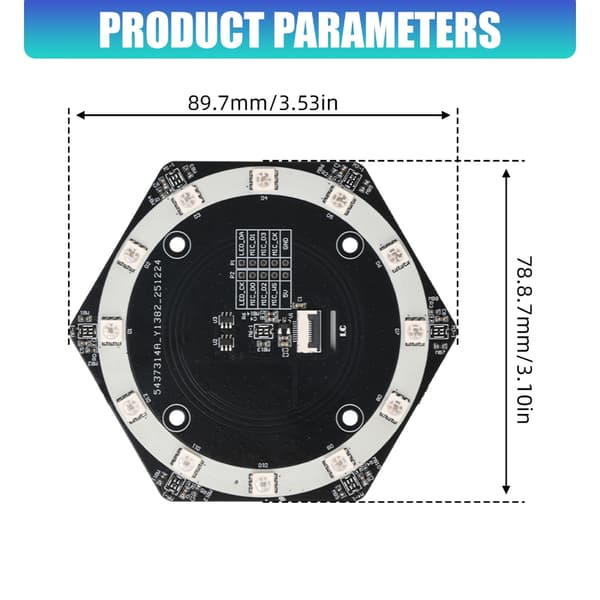 6+1 mikrofon-array-kort til I2S-baserede lydapplikationer og MCU-projekter