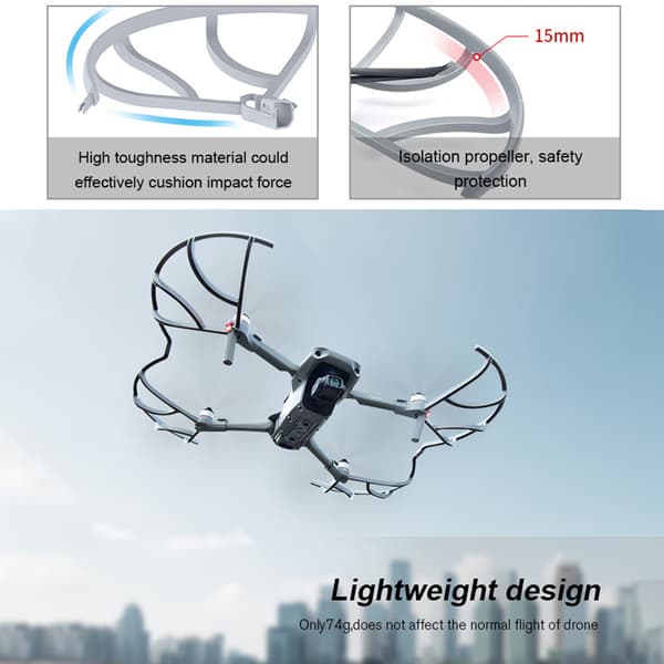 För Mavic Air 2 Propellerskydd för skydd Ringbladsstöd Anti- cover Quick Release Bumper Protector Dron