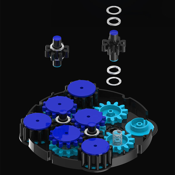 Magnetisk positionering Magic Clock Cube Profissional Intelligence Gear Leksaker