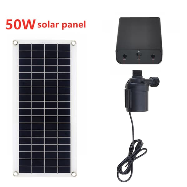 100W Solcellsdriven Vattenpump för Dammar Trädgårdar med Energilagringsbox
