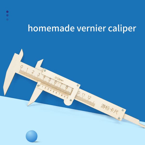 Vernier Caliper Model Træ Samle Legetøj Hands on Pædagogisk STEM Legetøj til Børn