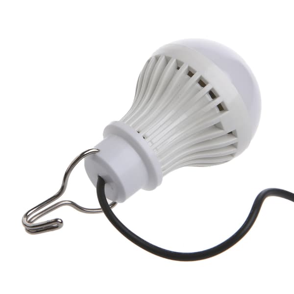 Bärbar USB LED Glödlampa Switch LED Camping Lantern Tältbelysning 5W White