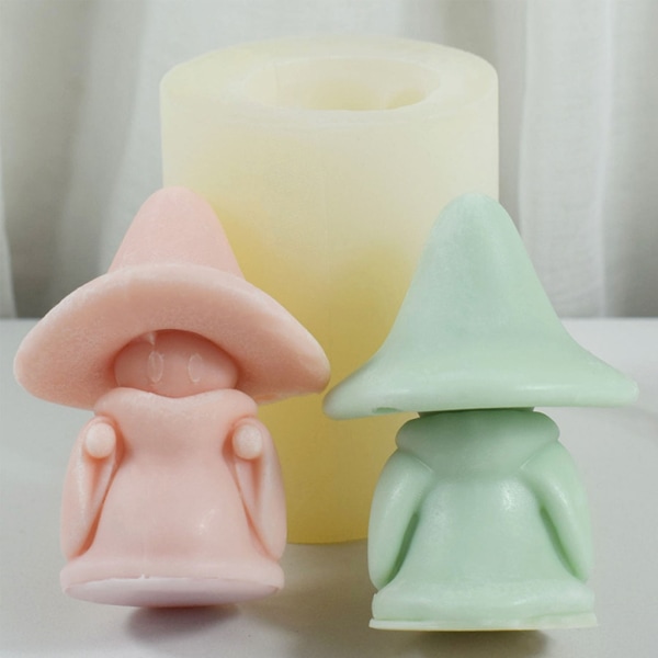 Mushroom Spectre Form Söt figur Aromaterapi Form DIY Form Doftljus Molds