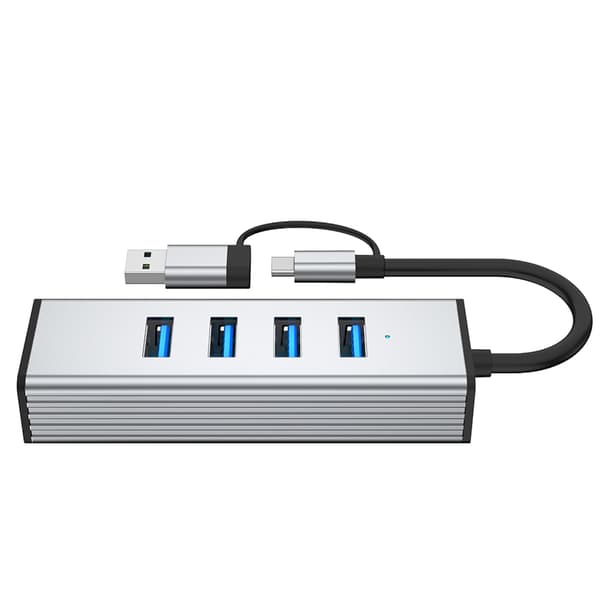Rask USB3.0-splitter med 4 porter og adapter 10 Gbps dataoverføring