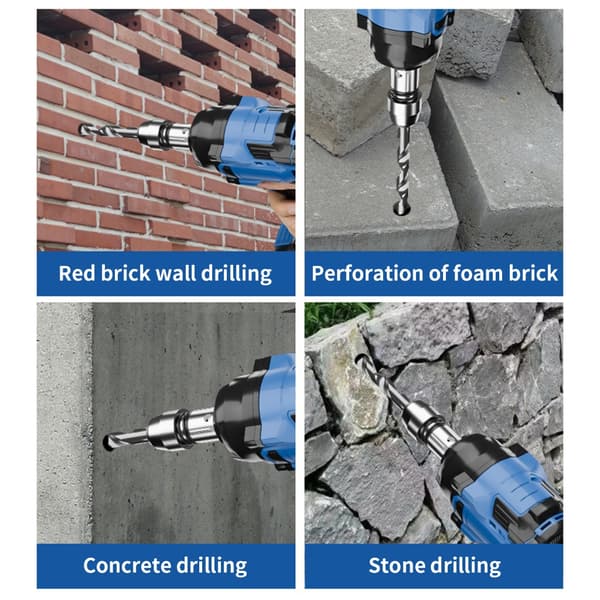 Elektrisk muttertrekkeradapter Drillbit Hammer Konverteringshode Konvertere
