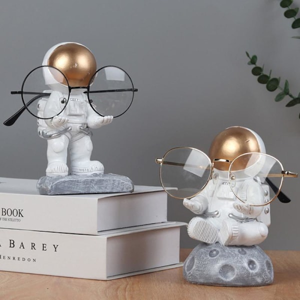 Astronaut Glasögonhållare Resin Glasögon Display Stand Craft Desktop Ornament null - B