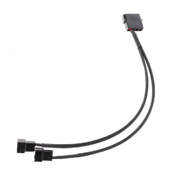 PWM Vifte 4-Pin Molex Hann til 3-Pin/4-Pin PC Vifte Strømadapter Kabel