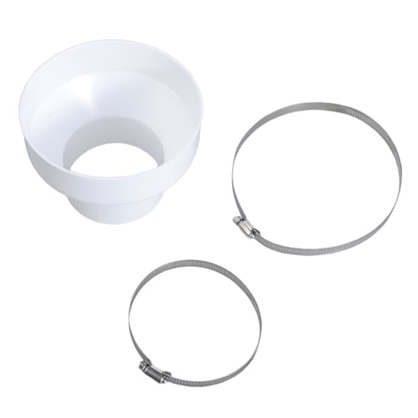 Pyöreät putken ilmanvaihtoadapterit 150 mm - 100 mm, parannettu kestävyys