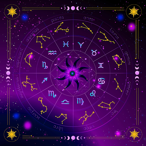 Firkantet Flanell Tarot Alterduk Kort Brettspill Astrologi Orakelkort Pad Borddeksler Kortmatte Spåduk