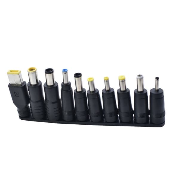 10 i 1 DC5521 Strømadapterspidser til bærbare computere, kompatible 5,5x2,1 mm hun