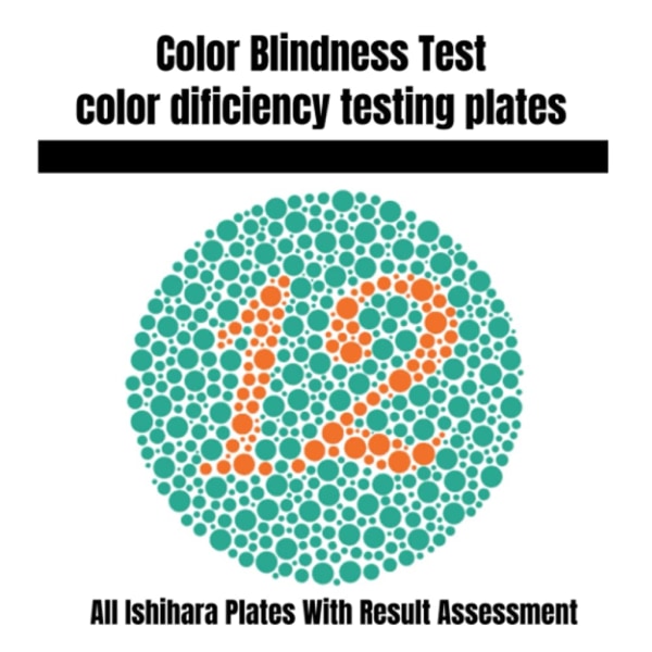 Oftalmisk optisk optometri Ishihara bok 38 plattor Färgblindhet Färgbrist testbok för förarskola