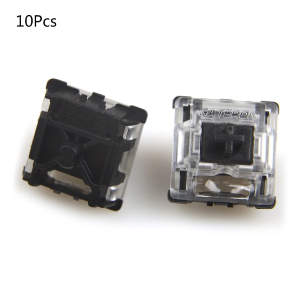 Gateron Mekaniskt tangentbord Tyst Switch Svart Röd Te Grön Silver Gul 5pin Transparent för Case för RGB Plug-in La Black Switch 1 set of 30