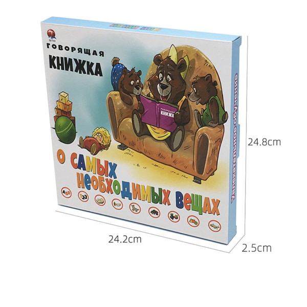 E-bok för barn Studiebok Ryska elektronisk bok Språkinlärning Utbildning för lek Roligt bordsspel med inlärningspenna