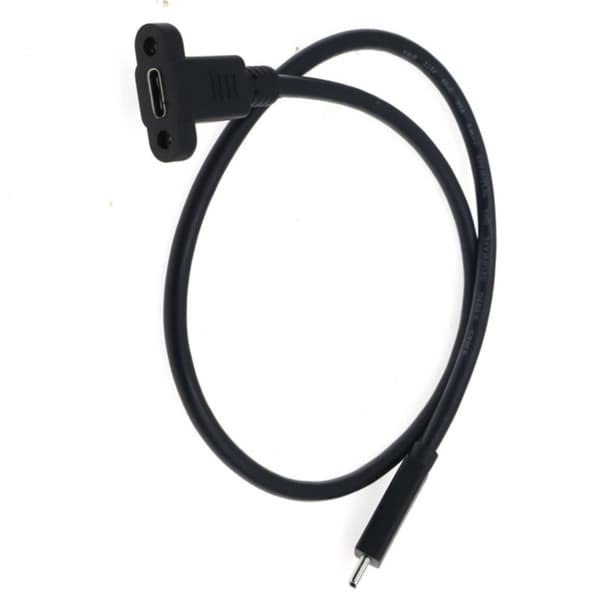 30-100 cm længde panelmonteret USB C forlængerkabel han til hun stikledning 0.3m