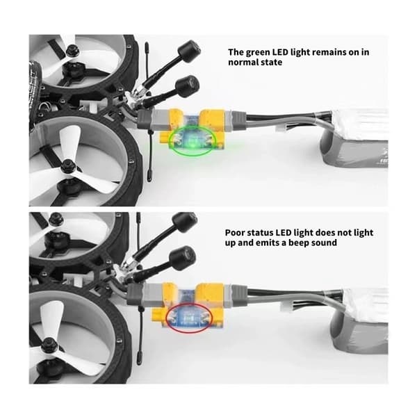 Fjernkontroll Droner Sikkerhetsplugg med Kortslutningsdeteksjon for XT30/XT60